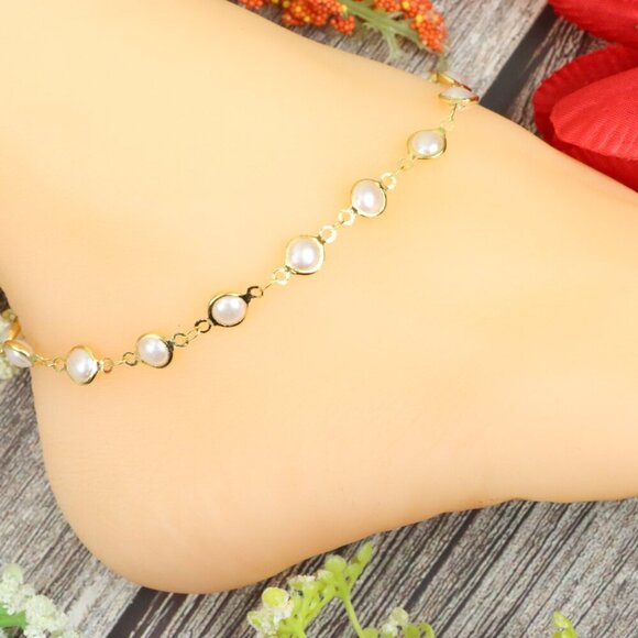 "Elegant Handmade Anklet – Delicate Jewelry for Women, MAR091103 - Picture 4 of 10